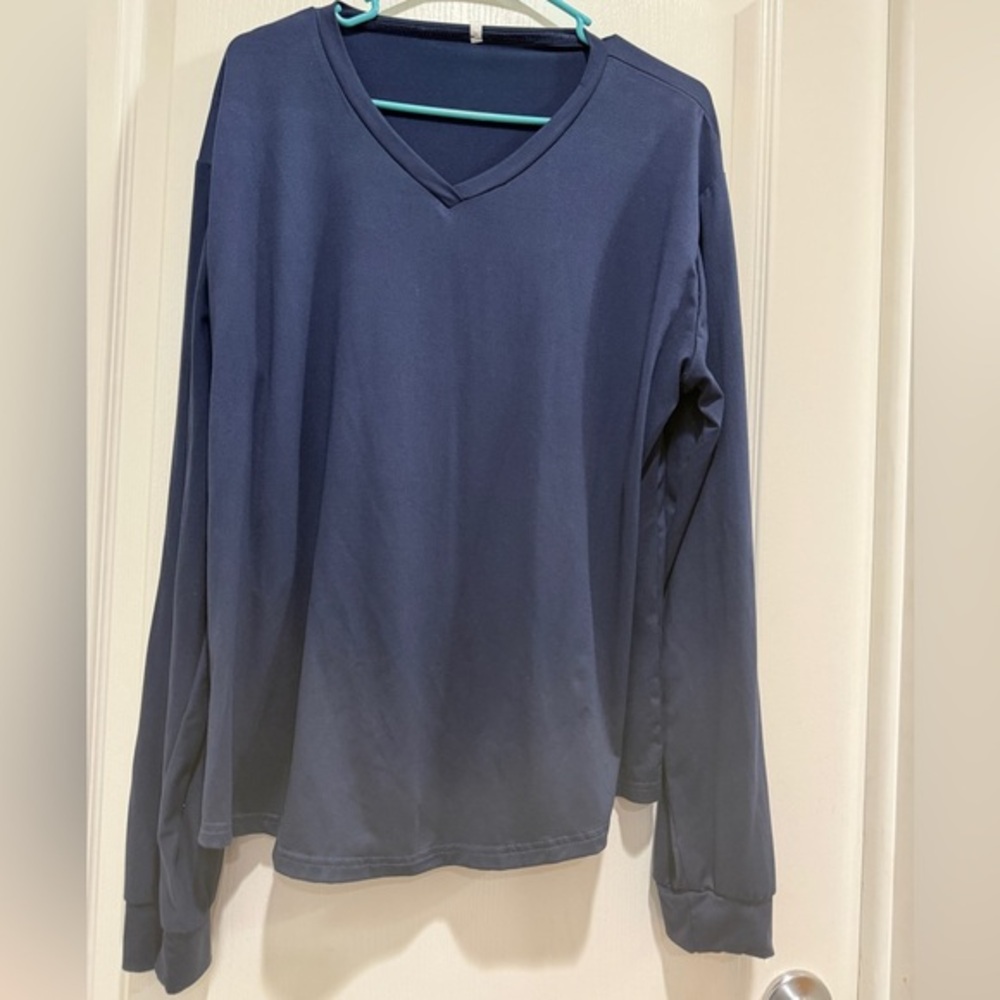 Classic Navy Long Sleeve Top